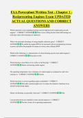 FAA Powerplant Written Test - Chapter 1 -  Reciprocating Engines Exam UPDATED  ACTUAL QUESTIONS AND CORRECT  ANSWERS