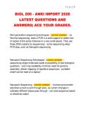 BIOL 200 - ANKI IMPORT 2026  LATEST QUESTIONS AND  ANSWERS&vert; ACE YOUR GRADES&period; 