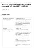 NURS 6501 Final EXAM &lpar;2026&rpar; QUESTIONS AND &lpar;elaborated&rpar; WITH COMPLETE SOLUTIONS