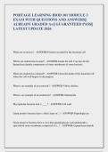 PORTAGE LEARNING BIOD 101 MODULE 2  EXAM WITH QUESTIONS AND ANSWERS&vert;&vert;  ALREADY GRADED A&plus;&vert;&vert; GUARANTEED PASS&vert;&vert;  LATEST UPDATE 2026 