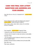 CADS 1600 FINAL 2026 LATEST  QUESTIONS AND ANSWERS&vert; ACE  YOUR GRADES&period;