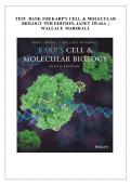 Test Bank - Karp's Cell and Molecular Biology&comma; 9th Edition &lpar;Karp&comma; 2026&rpar; Chapter 1-18 &vert; All Chapters