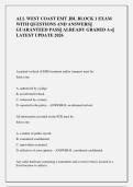 ALL WEST COAST EMT JBL BLOCK 1 EXAM  WITH QUESTIONS AND ANSWERS&vert;&vert;  GUARANTEED PASS&vert;&vert; ALREADY GRADED A&plus;&vert;&vert;  LATEST UPDATE 2026
