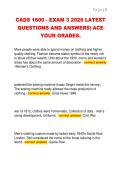 CADS 1600 - EXAM 3 2026 LATEST  QUESTIONS AND ANSWERS&vert; ACE  YOUR GRADES&period; 