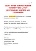 EXAM 1 REVIEW CADS 1600 AUBURN  UNIVERSITY 2026 LATEST  QUESTIONS AND ANSWERS&vert; ACE  YOUR GRADES&period; 