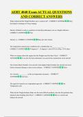 AERT 4040 Exam ACTUAL QUESTIONS  AND CORRECT ANSWERS