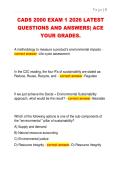 CADS 2000 EXAM 1 2026 LATEST  QUESTIONS AND ANSWERS&vert; ACE  YOUR GRADES&period;