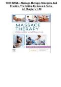Test Bank - Massage Therapy-Principles and Practice&comma; 7th Edition &lpar;Salvo&comma; 2026&rpar;&comma; Chapter 1-30 &vert; All Chapters