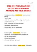 CADS 2000 FINAL EXAM 2026  LATEST QUESTIONS AND  ANSWERS&vert; ACE YOUR GRADES&period; 