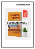 Solution Manual for Numerical Methods for Engineers 8th Edition by Chapra