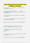 AERT 4040 Final Exam QUESTIONS AND  CORRECT ANSWERS