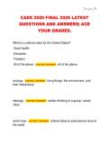CADS 2000 FINAL 2026 LATEST  QUESTIONS AND ANSWERS&vert; ACE  YOUR GRADES&period;