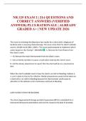 NR 325 EXAM 2 &vert; 214 QUESTIONS AND CORRECT ANSWERS &lpar;VERIFIED ANSWER&rpar; PLUS RATIONALE &vert; ALREADY GRADED A&plus; &vert; NEW UPDATE 2026