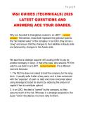 M&I GUIDES &lpar;TECHNICALS&rpar; 2026  LATEST QUESTIONS AND  ANSWERS&vert; ACE YOUR GRADES&period; 