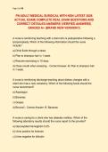 PN ADULT MEDICAL SURGICAL WITH NGN LATEST 2026 ACTUAL EXAM&vert; COMPLETE REAL EXAM QUESTIONS AND CORRECT DETAILED ANSWERS &lpar;VERIFIED ANSWERS&rpar; GRADED A&plus; &lpar;BRAND NEW VERSION&excl;&excl;&rpar;