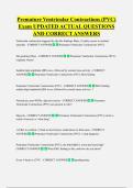 Premature Ventricular Contractions &lpar;PVC&rpar;  Exam UPDATED ACTUAL QUESTIONS  AND CORRECT ANSWERS