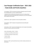 Case Manager Certification Exam &ndash; 2025&ndash;2026 &ndash; Study Guide and Practice Questions