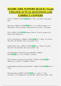 MAOBC FIRE SUPPORT BLOCK 1 Exam  UPDATED ACTUAL QUESTIONS AND  CORRECT ANSWERS