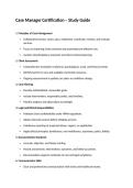 Case Manager Certification &ndash; Study Guide