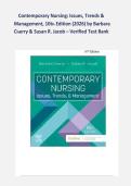 Test Bank &ndash; Contemporary Nursing&colon; Issues&comma; Trends & Management 10th Edition &lpar;2026&rpar; &vert; Complete Verified Q&A &vert; Cherry & Jacob