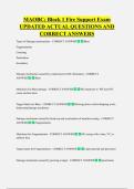 MAOBC&semi; Block 1 Fire Support Exam  UPDATED ACTUAL QUESTIONS AND  CORRECT ANSWERS