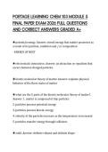 PORTAGE LEARNING CHEM 103 MODULE 5 FINAL PAPER EXAM 2026 FULL QUESTIONS AND CORRECT ANSWERS GRADED A&plus;