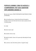 PORTAGE LEARNING CHEM 103 MODULE 6 COMPREHENSIVE TEST 2026 QUESTIONS WITH ANSWERS GRADED A&plus;