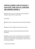 PORTAGE LEARNING CHEM 103 MODULE 6 EXAM STUDY GUIDE 2026 FULL QUESTIONS AND ANSWERS GRADED A&plus;