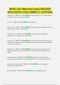 HIMT 1133 Mid-term Exam UPDATED  QUESTIONS AND CORRECT ANSWERS