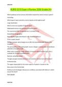 NURS 5315 Exam 4 Review 2026 Graded A&plus;