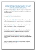 COM 380 HEALTH COMMUNICATION QUESTIONS AND  CORRECT DETAILED ANSWERS &lpar;VERIFIED ANSWERS&rpar;  &vert;ALREADY GRADED A&plus;&vert;&vert;BRAND NEW
