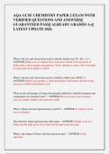 AQA GCSE CHEMISTRY PAPER 2 EXAM WITH  VERIFIED QUESTIONS AND ANSWERS&vert;&vert;  GUARANTEED PASS&vert;&vert; ALREADY GRADED A&plus;&vert;&vert;  LATEST UPDATE 2026