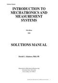 INTRODUCTION TO MECHATRONICS AND MEASUREMENT SYSTEMS  5TH EDITION SOLUTION MANUAL