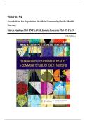 Test Bank for Foundations for Population Health in Community&sol;Public Health Nursing 6th Edition Stanhope &vert;All chapters 