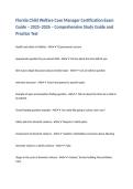 Florida Child Welfare Case Manager Certification Exam Guide &ndash; 2025&ndash;2026 &ndash; Comprehensive Study Guide and Practice Test