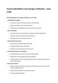 Florida Child Welfare Case Manager Certification &ndash; Exam Guide