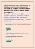 CALIFORNIA CNA SKILLS EXAM &mdash; MOCK EXAMINATION  &lpar;2025-LEVEL&rpar; NEWEST 2026 UPDATE ACTUAL PREP EXAM COMPLETE QUESTIONS AND CORRECT DETAILED  ANSWERS &lpar;VERIFIED ANSWERS&rpar; &vert;ALREADY GRADED  A&plus;&vert;&vert;BRAND NEW&excl;&excl; 