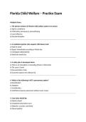 Florida Child Welfare &ndash; Practice Exam
