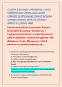 CSLB LAW & BUSINESS EXAMINATION &mdash; MOCK  EXAM NEW 2026 UPDATE ACTUAL EXAM  COMPLETE QUESTIONS AND CORRECT DETAILED  ANSWERS &lpar;VERIFIED ANSWERS&rpar; &vert;ALREADY  GRADED A&plus;&vert;&vert;BRAND NEW&excl;&excl; 