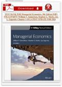 Test Bank for Managerial Economics&comma; 9th Edition by William F&period; Samuelson&comma; Stephen G&period; Marks & Jay L&period; Zagorsky &vert; Chapters 1&ndash;18 &vert; Verified Q&A