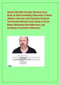 iHuman NR 2026&colon; Brenden Manahan Case  Study on Mood Instability&comma; Depression & Mania  &vert; Bipolar I Disorder with Psychotic Features&colon;  The Brenden Manahan Case Study on Acute  Mania&comma; Medication Non-Adherence&comma; and  Involuntary Psychiatric Admission&sol; 