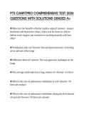 PTS CANFITPRO COMPREHENSIVE TEST 2026 QUESTIONS WITH SOLUTIONS GRADED A&plus;