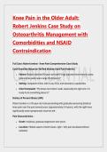 Knee Pain in the Older Adult&colon;  Robert Jenkins Case Study on  Osteoarthritis Management with  Comorbidities and NSAID  Contraindication 