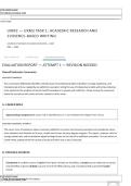 WGU D389 UXM2 &mdash; UXM2 TASK 1&colon; ACADEMIC RESEARCH AND EVIDENCE BASED WRITING