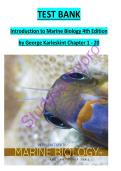 Introduction to Marine Biology 4th Edition Test Bank &lpar;ISBN&colon; 978-1133364467&rpar; &ndash; Karleskint Complete Practice Questions with Answers & Rationales &lpar;2026 Edition&rpar;