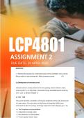 LCP4801 Assignment 2  Due 20 April 2026  - Distinction Guaranteed  &lowbar;UNISA