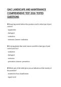 QAC LANDSCAPE AND MAINTENANCE COMPREHENSIVE TEST 2026 TESTED QUESTIONS