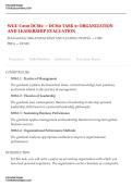 WGU C200 DCM2 &mdash; DCM2 TASK 2&colon; ORGANIZATION AND LEADERSHIP EVALUATION