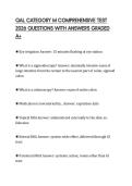 QAL CATEGORY M COMPREHENSIVE TEST 2026 QUESTIONS WITH ANSWERS GRADED A&plus;