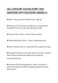 QAL CATEGORY M EXAM SCRIPT 2026 QUESTIONS WITH SOLUTIONS GRADED A&plus;